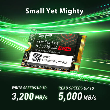 Silicon Power 2TB UD90 SSD Interna M.2 NVMe PCIe 4.0 5000 MB/s Lectura 3200 MB/s Escritura