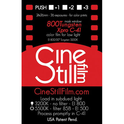 CineStill Film 800Tungsten Película Negativa Color 35mm 36 Exposiciones ISO 800
