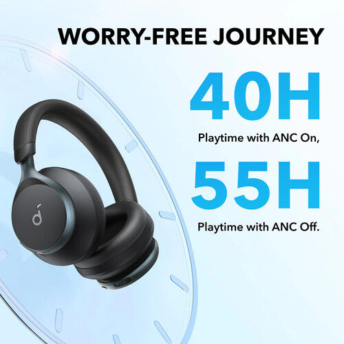 Soundcore by Anker Space One Auriculares Inalámbricos Over-Ear 40mm 40 Horas ANC