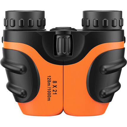 Apexel Prismáticos Infantiles 8x21 Orange con 386' Campo Visión y Bolsa