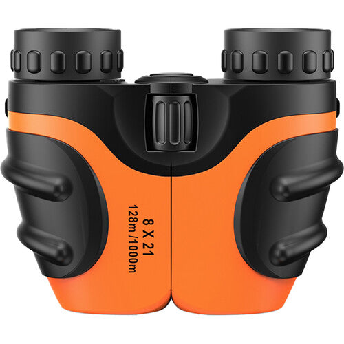 Apexel Prismáticos Infantiles 8x21 Orange con 386' Campo Visión y Bolsa