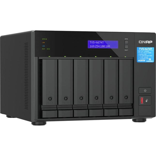 QNAP TVS-h674T NAS con 6 Bahías SATA 6 Gb/s y 32GB DDR4 RAM