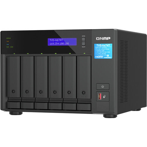 QNAP TVS-h674T NAS con 6 Bahías SATA 6 Gb/s y 32GB DDR4 RAM