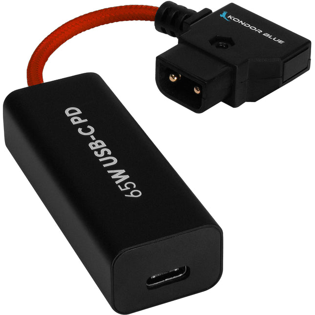 Kondor Blue Cable de alimentación 6 Pulg USB-C PD 5 9 12V D-Tap Rojo