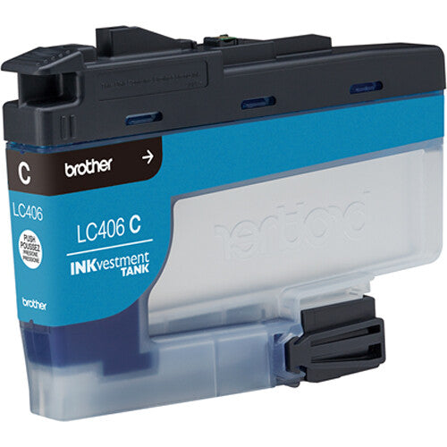 Brother LC406CS Cartucho de Tinta Cian Estándar para Impresoras INKvestment Tank