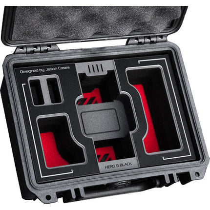 Jason Cases Estuche Rígido para GoPro HERO10 con Espuma Cortada y Ranuras Extra
