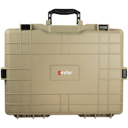 Eylar Maletín Impermeable para Portátil Grande Tan IP67 con 3 Capas de Espuma