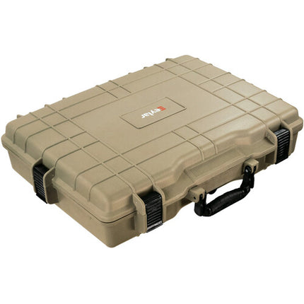 Eylar Maletín Impermeable para Portátil Grande Tan IP67 con 3 Capas de Espuma