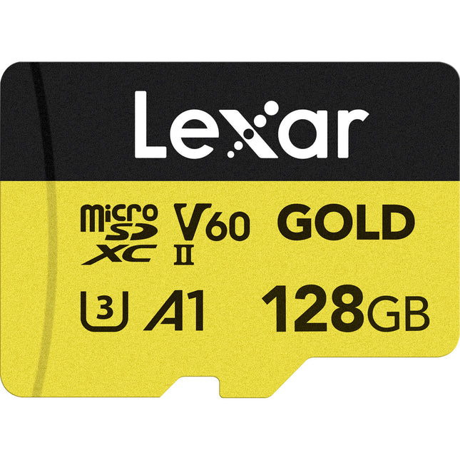 Lexar 128GB Professional GOLD microSDXC UHS-II 280MB/s tarjetas de memoria