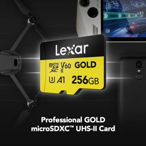 Lexar 256GB microSDXC Profesional GOLD UHS-II V60 280MB/s
