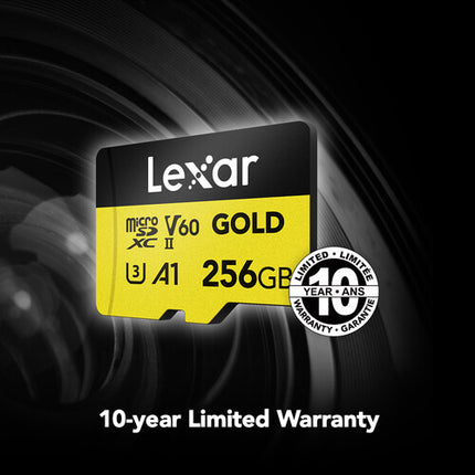 Lexar 256GB microSDXC Profesional GOLD UHS-II V60 280MB/s