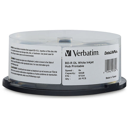 Verbatim Blu-ray Disc Doble Capa 50GB 8x Velocidad 25 Unidades