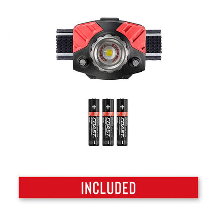 COAST FL75 Linterna Frontal LED Dual Color Pure Beam 435 Lúmenes IPX4