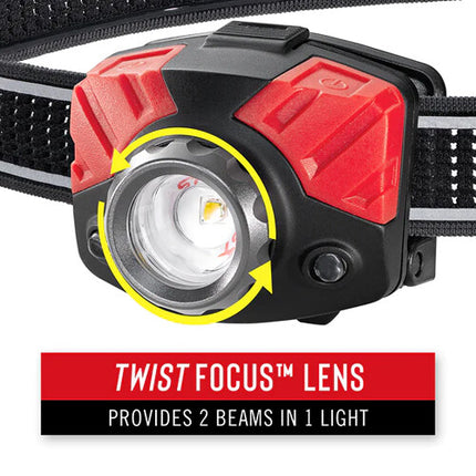 COAST FL75R Linterna Frontal LED Recargable 530 Lúmenes IPX4 Reflectante