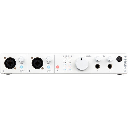 Arturia MiniFuse 4 Interfaz de Audio y MIDI USB-C 24-Bit 192kHz 4x4 Blanca