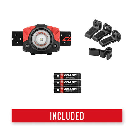 COAST FL85 Linterna Frontal LED Dual Color 615 Lumen IPX4 Resistente Agua