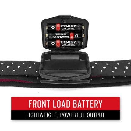 COAST FL85 Linterna Frontal LED Dual Color 615 Lumen IPX4 Resistente Agua