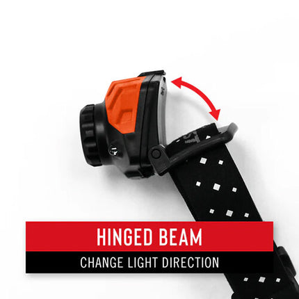 COAST FL88 Linterna Frontal LED Foco Ajustable 650 Lúmenes Baterías AAA