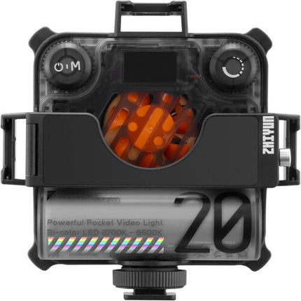 Zhiyun FIVERAY M20 Luz LED Bi-Color 529 Lux 2700-6500K con Batería Integrada