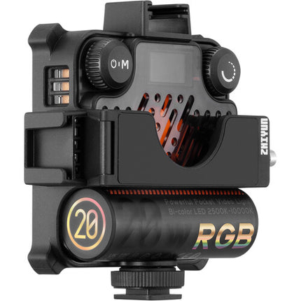 Zhiyun FIVERAY M20C Luz LED RGB para Video Luz 529 Lux 4300K con Batería Integrada
