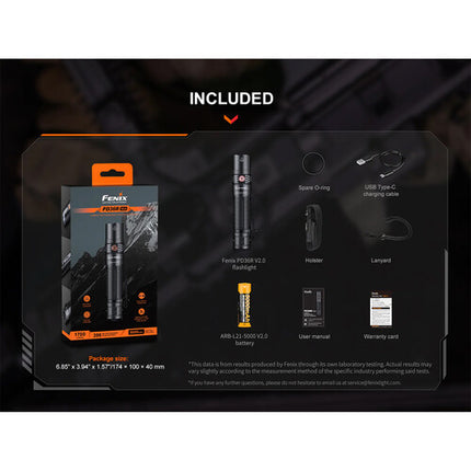 Fenix PD36R V2 Linterna Recargable 1700 Lúmenes USB-C 5000mAh