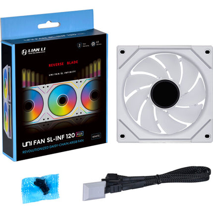 Lian Li Uni Fan SL-Infinity Ventilador de Caja Blanco 200-2100 rpm 63.6 CFM