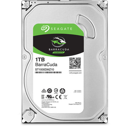Seagate 1TB BarraCuda HDD Interno 3.5" SATA III 7200 rpm 256MB Cache