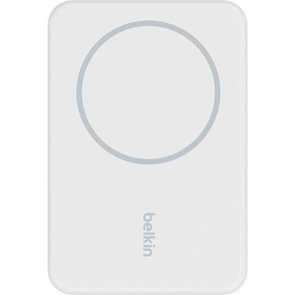 Belkin BoostCharge Power Bank inalámbrico magnético 5000mAh 7.5W con soporte blanco