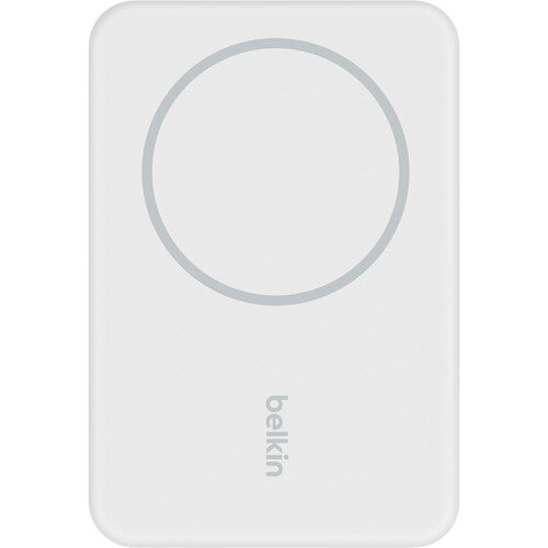 Belkin BoostCharge Power Bank inalámbrico magnético 5000mAh 7.5W con soporte blanco