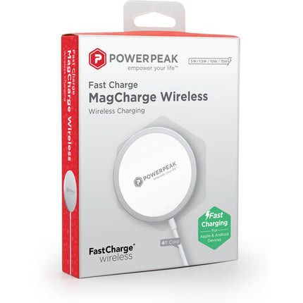 PowerPeak Fast Charge MagCharge base de carga inalámbrica 15W MagSafe Qi