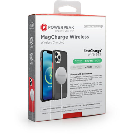 PowerPeak Fast Charge MagCharge base de carga inalámbrica 15W MagSafe Qi