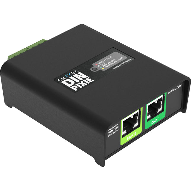 ENTTEC DIN PIXIE controlador de tiras LED para 340 píxeles RGB 2 universos
