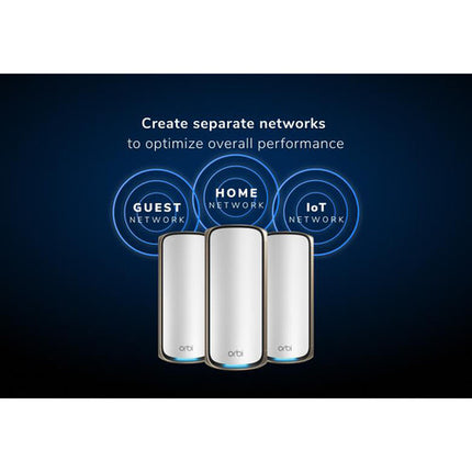 Netgear Orbi 970 BE27000 Sistema Wi-Fi Mesh Cuadribanda 27 Gb/s 3 Piezas