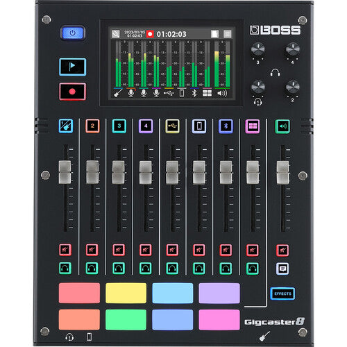 BOSS Gigcaster 8 Mezclador de Audio para Streaming 8 Canales 48kHz 32-Bit