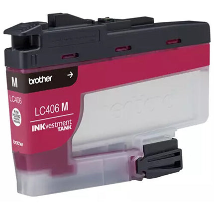 Brother LC406MS Cartucho de Tinta Magenta Standard Rendimiento para Impresoras INKvestment Tank