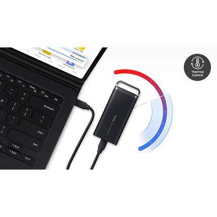 Samsung 4TB T5 EVO SSD portátil USB 3.2 Gen 1 460 MB/s AES 256-bit