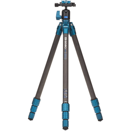 Benro SuperSlim trípode de fibra de carbono con cabezal de bola N00P y altura de 7.1 a 61.4 pulgadas
