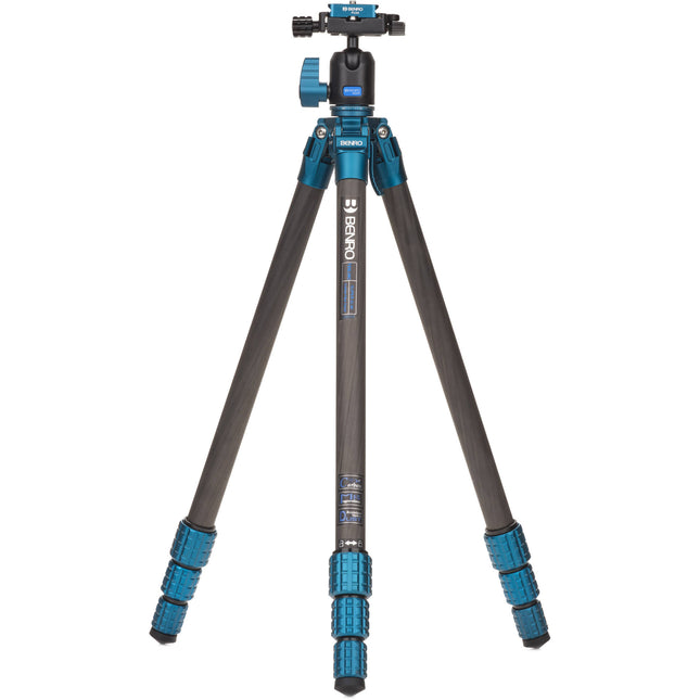 Benro SuperSlim trípode de fibra de carbono con cabezal de bola N00P y altura de 7.1 a 61.4 pulgadas