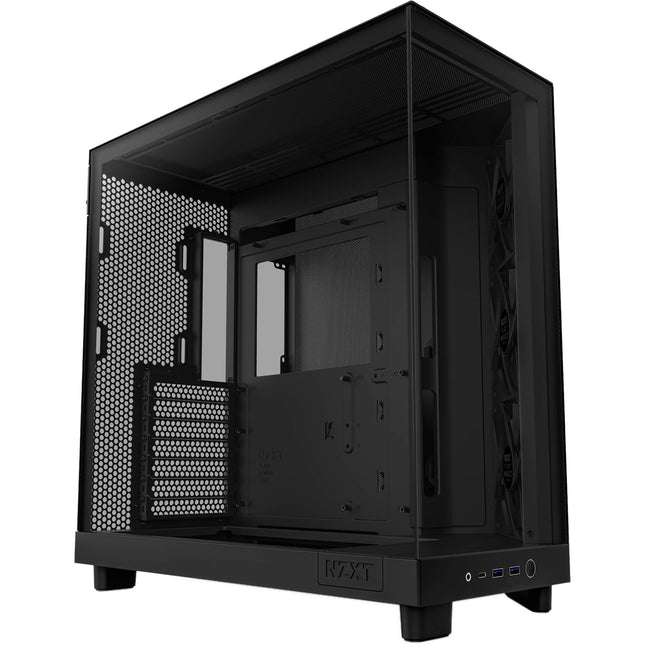 NZXT H6 Flow Mid-Tower Caja Negra Soporta ATX Micro-ATX Mini-ITX