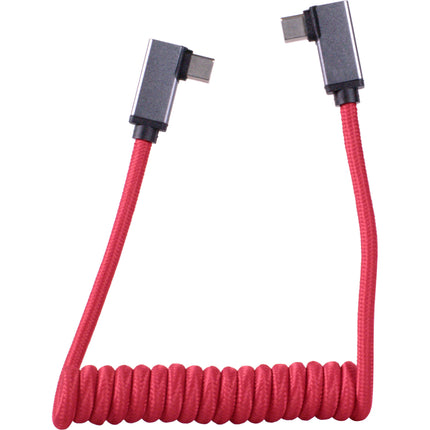 BLACKHAWK Cable USB-C 3.2 Gen 2 Ángulo Recto 10 Gb/s 100W 24" Rojo
