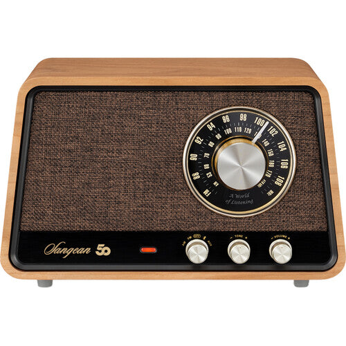 Sangean WR-55 Radio Retro de Mesa Bluetooth 25W Entrada AUX USB-C