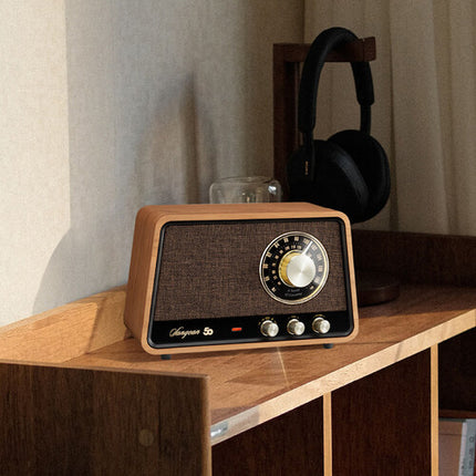 Sangean WR-55 Radio Retro de Mesa Bluetooth 25W Entrada AUX USB-C