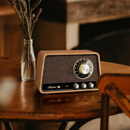Sangean WR-55 Radio Retro de Mesa Bluetooth 25W Entrada AUX USB-C