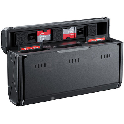 TELESIN NP-BX1 Estuche de Carga Portátil con 2 Baterías 1090mAh y Almacenamiento para Tarjetas
