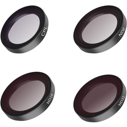 TELESIN Set de 4 Filtros ND8 ND16 ND32 y Polarizador para Insta360 GO 2 y GO 3