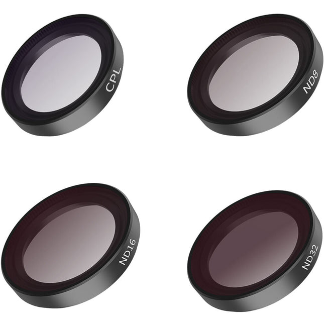 TELESIN Set de 4 Filtros ND8 ND16 ND32 y Polarizador para Insta360 GO 2 y GO 3