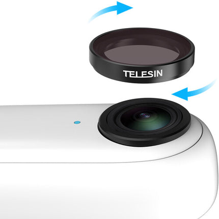 TELESIN Set de 4 Filtros ND8 ND16 ND32 y Polarizador para Insta360 GO 2 y GO 3