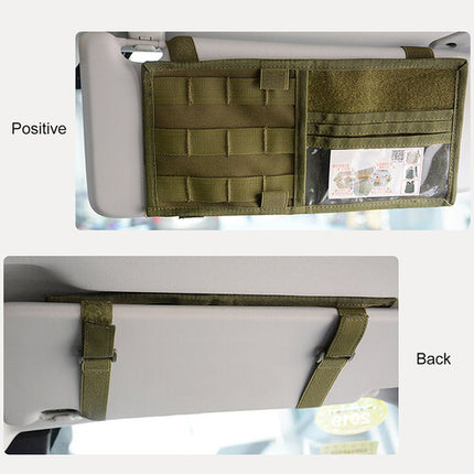 Roaring Fire Gear Organizador Táctico para Visera de Coche 900D Oxford Resistente al Agua