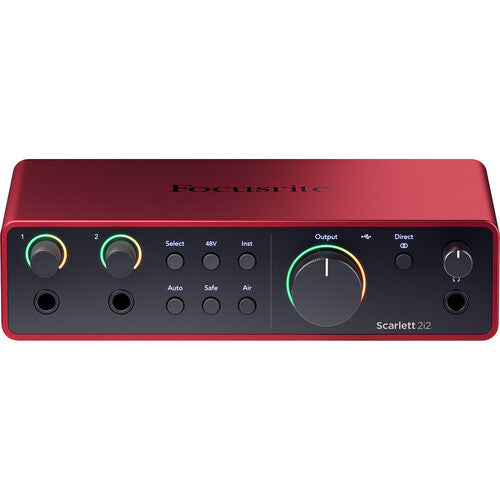 Focusrite Scarlett 2i2 USB-C Interfaz de Audio 2 Preamplificadores 24-Bit 192 kHz