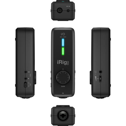 IK Multimedia iRig Pro I/O Interfaz de Audio y MIDI 24-Bit 96 kHz con Cable Lightning